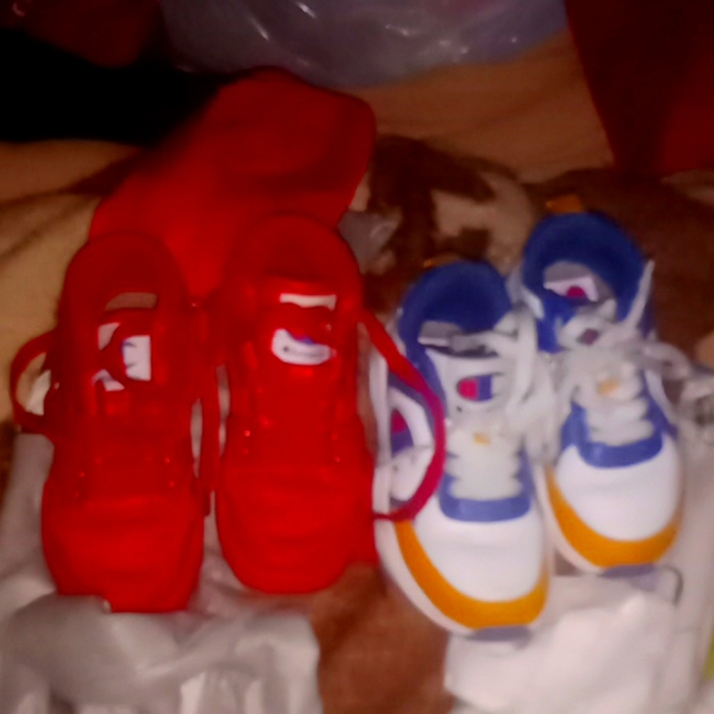 2 pair of Champion Sneakers Size 11C Retails $30 each pair $60 for both.4U $18.